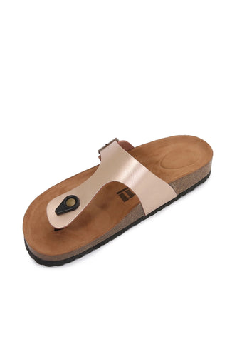 T-Strap Soft Cork Flip Flops Sandals