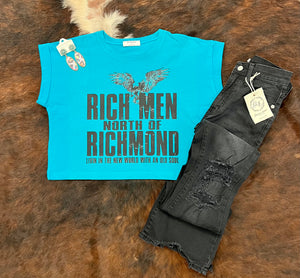 Rich Men… Oversized Crop Tee