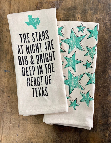 The Stars At Night Are Big & Bright... - Kitchen Towel