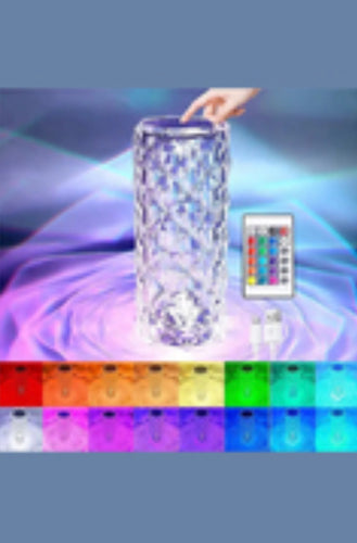 Clear Crystal Color Changing Lamp