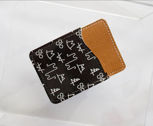 *Restock* Black Brand Phone Pocket