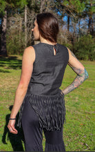 Load image into Gallery viewer, Fringe Benefits Sleeveless Chambray Top