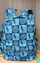 Load image into Gallery viewer, Blue Checker Skateboard Backpack