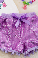 Load image into Gallery viewer, Chillin with My Peeps&quot; Top &amp; Sequins Shorts
