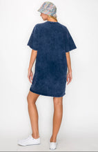 Load image into Gallery viewer, Mineral Washed Ruffle Pocket Dress