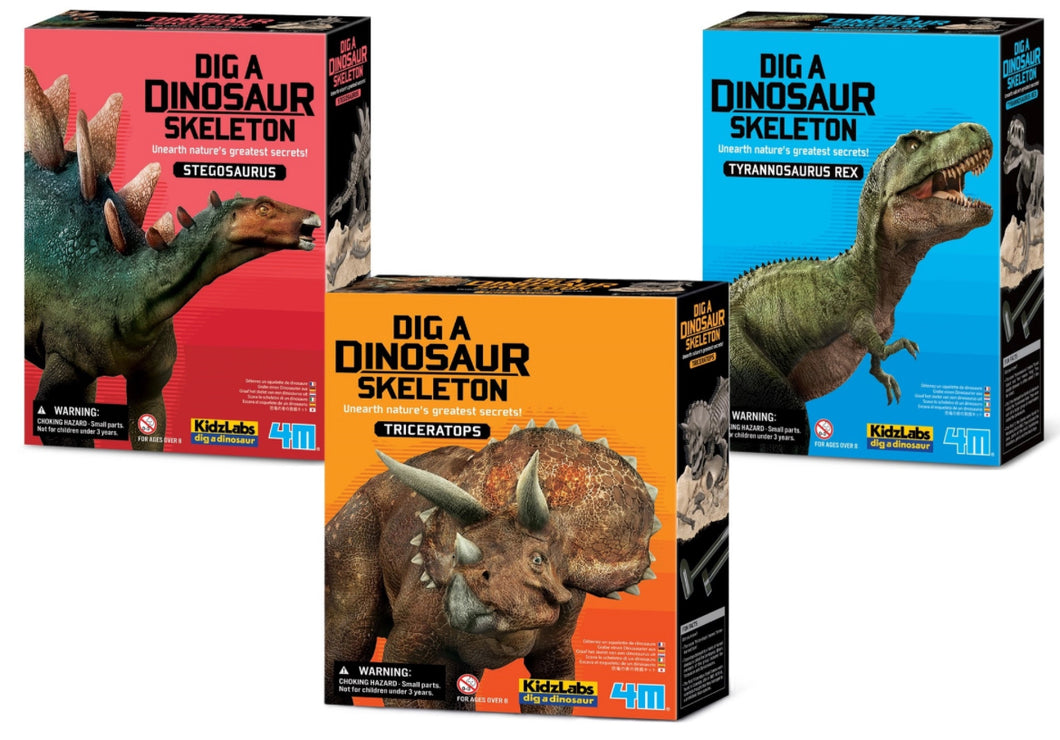 4M Dig A Dino Series I, Assortment, 3 Styles