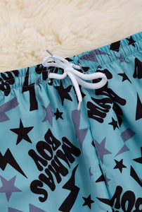 Mama's Boy Dusty Blue Boys Trunks