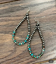 Load image into Gallery viewer, Navajo Pearl Gemstone Earrings