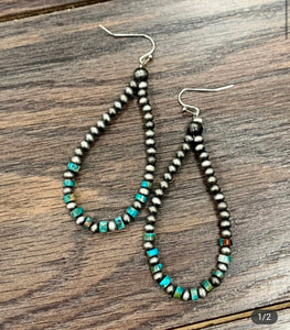 Navajo Pearl Gemstone Earrings