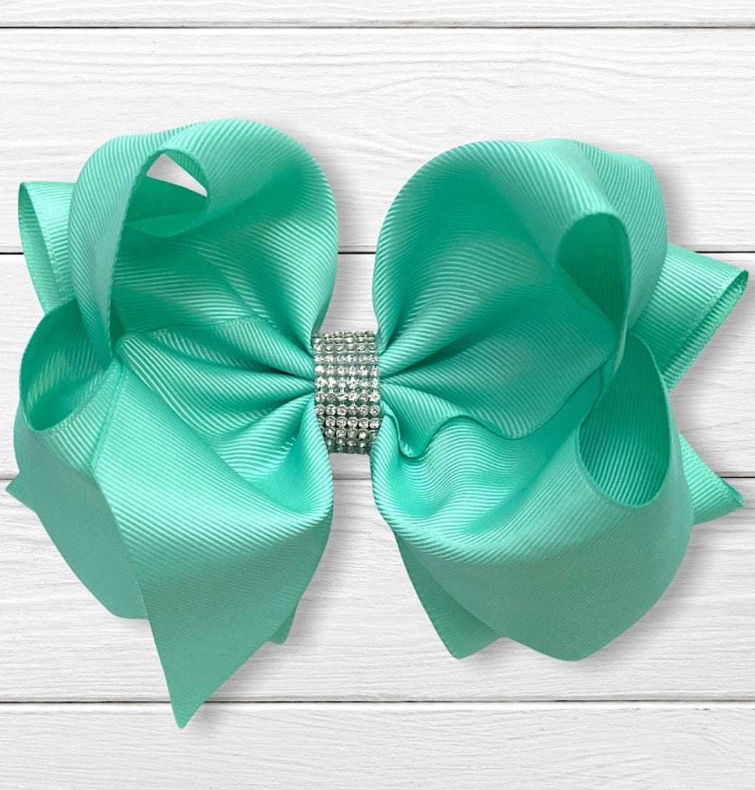 Tropic Rhinestone Hair Bow 7.5 