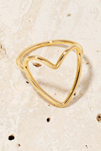 Load image into Gallery viewer, Metallic Wire Heart Band Ring