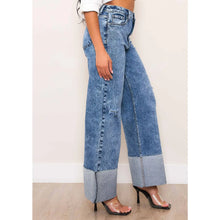 Load image into Gallery viewer, High Waisted Wide Leg Jeans In Vintage Tinted Wash