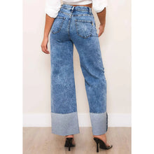 Load image into Gallery viewer, High Waisted Wide Leg Jeans In Vintage Tinted Wash