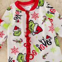 Load image into Gallery viewer, Girls Christmas Character Printed Baby Onesie