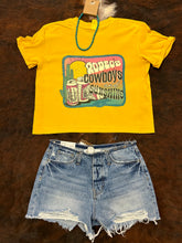 Load image into Gallery viewer, Rodeos Cowboys And Sunshine Crop Graphic Tee