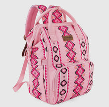 Load image into Gallery viewer, Wrangler Aztec Printed Callie Backpack / Diaper Bag