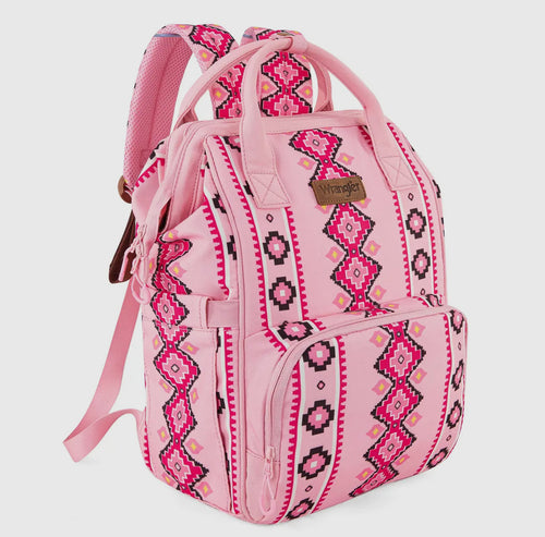 Wrangler Aztec Printed Callie Backpack / Diaper Bag