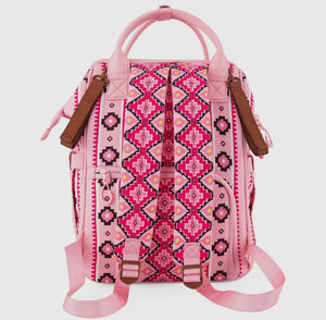 Wrangler Aztec Printed Callie Backpack / Diaper Bag