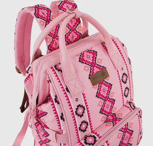 Wrangler Aztec Printed Callie Backpack / Diaper Bag