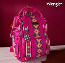 Load image into Gallery viewer, Wrangler Aztec Printed Callie Backpack / Diaper Bag