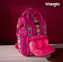 Load image into Gallery viewer, Wrangler Aztec Printed Callie Backpack / Diaper Bag