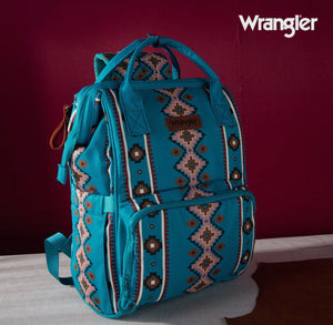 Wrangler Aztec Printed Callie Backpack / Diaper Bag