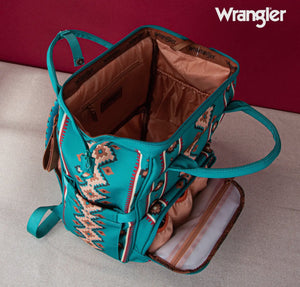 Wrangler Aztec Printed Callie Backpack / Diaper Bag