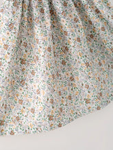 Load image into Gallery viewer, Smocking Floral Print Short Sleeve Dress