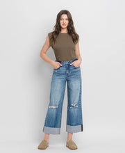 Load image into Gallery viewer, Super High Rise Double Cuffed Baggy Wide Jeans