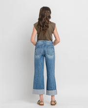 Load image into Gallery viewer, Super High Rise Double Cuffed Baggy Wide Jeans