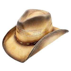 Newell Woven Toyo Straw Western Drifter Cowboy Hat