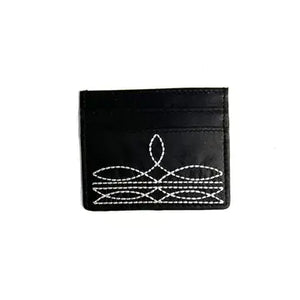 Western Genuine Lether Boot Stitch Card Holder