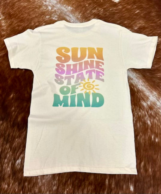 Sunshine State Of Mind Double Sided Graphic Tee