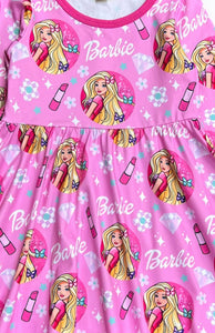 Barbie Long Sleeve Girls Dress