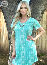 Load image into Gallery viewer, Walking In Turquoise Dress