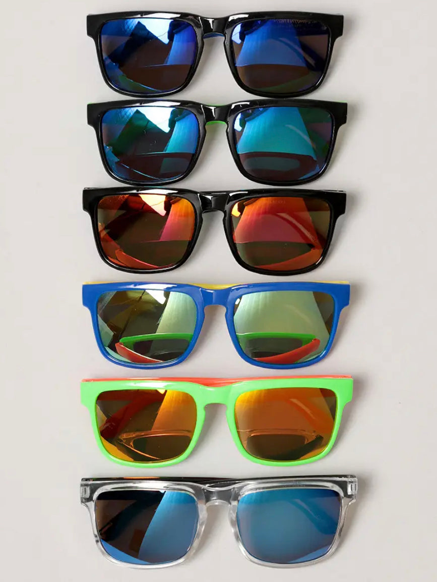 Kids Square Reflective Sunglasses