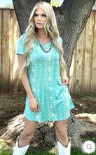 Load image into Gallery viewer, Walking In Turquoise Dress