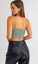 Load image into Gallery viewer, Ruched Mesh Cami Top