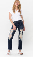 Load image into Gallery viewer, Judy Blues Distressed Dark Wash Capri Jeans