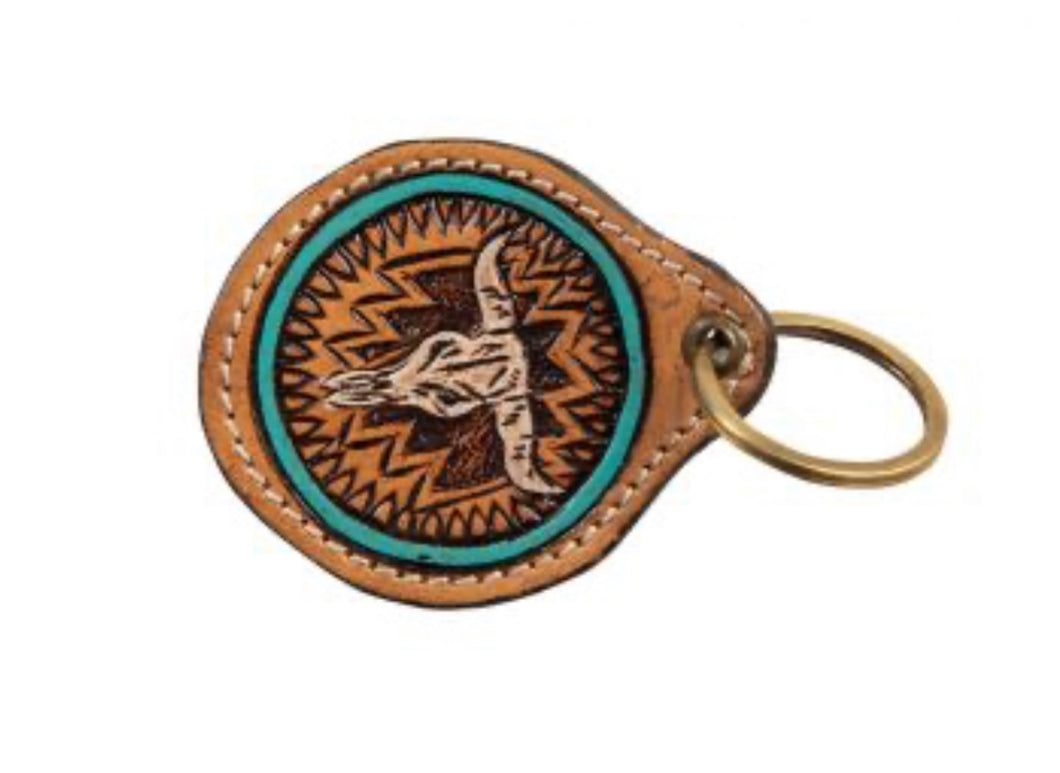 Mesa Gate Hand-Tooled Key Fob