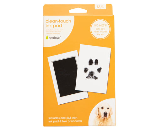 Pet Pawprint Clean-Touch Ink Pad, Medium/ Large, Black