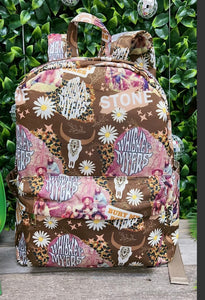 Multi Printed, Daisy Character Medium Size Backpack