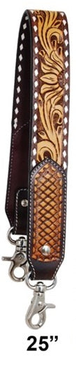 Plain Tooled Short Tooled Purse Strap – 1.5″ X 25