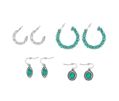 Jessica Fashion Set Of Four Earrings