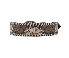 Load image into Gallery viewer, Oxy Daisy Hand-Tooled Leather Dog Collar *X-Large*