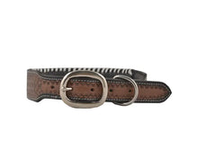 Load image into Gallery viewer, Oxy Daisy Hand-Tooled Leather Dog Collar *X-Large*