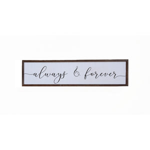 Always & Forever Wood Wall Art