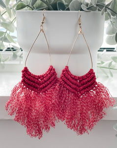 Boho Macrame Earrings