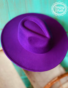 The Abbey Hat - Purple