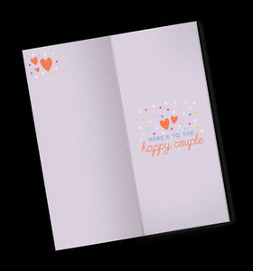 Wedding or Engagement Card with Chocolate INSIDE